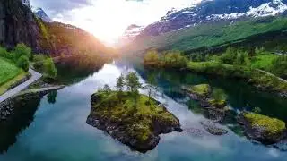 3 minutes of beautiful nature scenery and relaxing music to relieve stress.