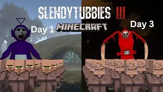 I made 9 villagers Play Slendytubbies 3 in Minecraft