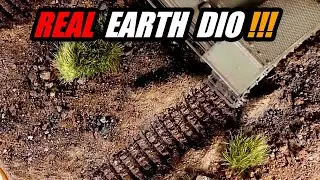 How to make muddy diorama base with real earth and pebbles texture for your tank - VMS tutorial