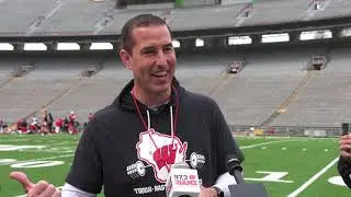 Wisconsin Football: Luke Fickell Post-Practice Media Availability (04/20/23)