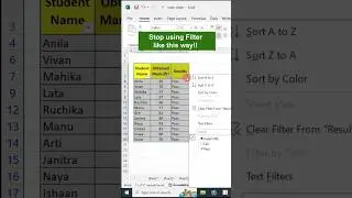 Use Slicer #filter #excel #slicer #gbcti