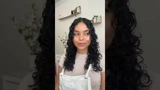 Wet vs dry curly hair 