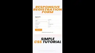 Responsive Registration Form using HTML and CSS | Codingscape 