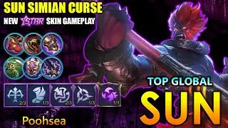 Sun Simian Curse, New Starlight Skin Gameplay - Top Global Sun By Poohsea ~ MLBB
