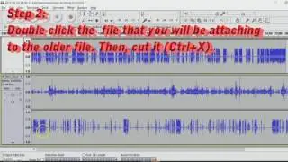 Audacity Tutorial: How to Merge Files into one .Ogg file