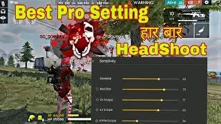 Best Pro Setting For Always HeadShot | Without Scope HeadShot | Garena Free Fire |