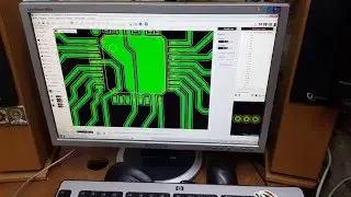 Фрезеровка печатной платы. Milling of the PCB.