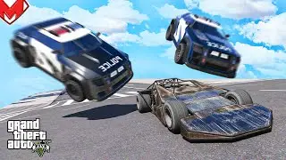 ПОГОНЯ ЗА МАШИНОЙ РАМПОЙ НА ПОЛИЦЕЙСКИХ ТАЧКАХ ИЗ ЗВЕРОПОЛИСА В GTA 5 ONLINE