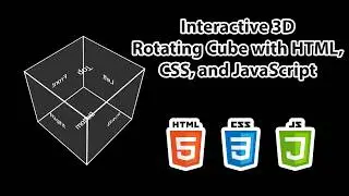 Create an Interactive 3D Rotating Cube with HTML, CSS, and JavaScript | ASMR Coding Tutorial