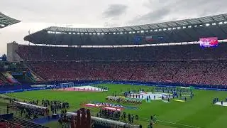 21.06.2024. Polska - Austria 1-3. Euro 2024. Hymn Polski na Stadionie Olimpijskim w Berlinie