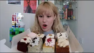 tier listing different cakes while faded