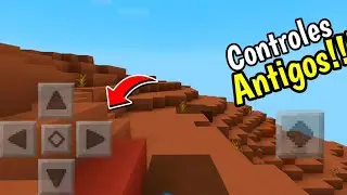 🔥COMO TER DE VOLTA CONTROLES ANTIGOS DO Minecraft PE (TEXTURA INSANA)