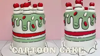 CARTOON CAKE - forrado de pastel doble alto | Fiorella Cake
