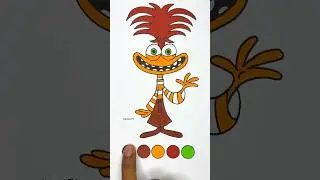 Anxiety Coloring Paper Game from Inside Out 2 | Wade Ripple Gigachad Trend ! 