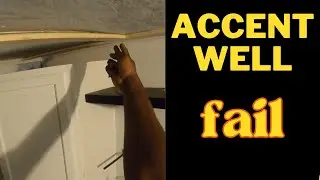Rigid Nailer Failed Me! Accenting Ceiling Wall and Caulking