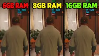 GTA V | 6gb vs 8gb vs 16gb | Ram Test | 2022