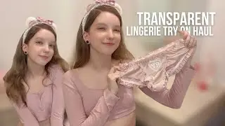 [4K] See-through lingerie try-on haul with Emilia 