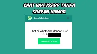 Cara kirim pesan WhatsApp tanpa Menyimpan Nomor