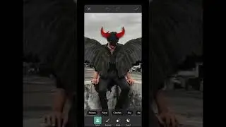 aesthetic davil wing consept photo editing|picsart photo editing|