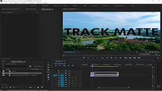 How to use Track matte key in Adobe Premiere Pro tutorial for beginners