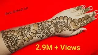Full hand shaded arabic bridal mehndi design 2020