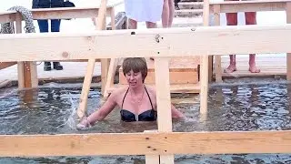 Купанне на Вадохрышча ў Глыбокім