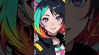 #shorts  💥 💯🤩 Grafitti Art: Estilo de ilustración digital💥 💯🤩 #hamhams #anime #vtuber #ilustration