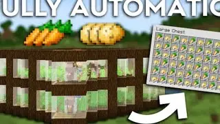 AUTOMATIC FOOD FARM IN MINECRAFT PE +JAVA (ATERNOS SERVER) OR ANY WORLD 1.16 TO 1.20