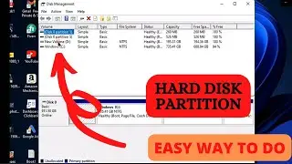 how to create partition on windows 11 | windows 11hard disk partition