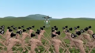 MECHA SIREN HEAD vs SIREN HEAD ARMY in Garry's Mod GMod