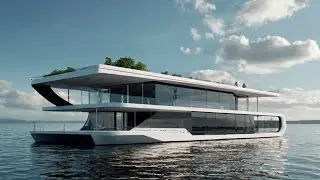 LUXURY FUTURISTIC HOUSEBOAT IN WORLD