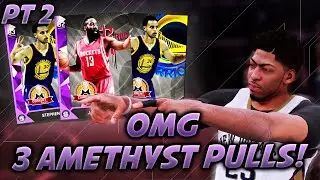 3 AMETHYST PULLS!!!! || BEST PACK OPENING EVER || NBA 2K16 MyTeam Pack Opening PT 2