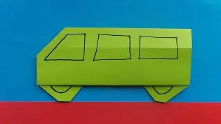 Origami bus / How to make a bus out of paper / Paper bus