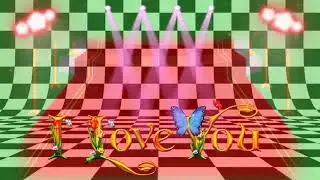 Love green screen video effect - disco light green screen video effect
