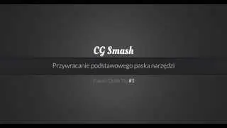 Blackmagic Fusion 8 Quick Tip #1 - Przywracanie paska narzędzi [PL] | cgsmash.pl