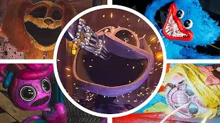 Poppy Playtime Chapter 1,2,3 - All BOSSES DEATHS in SLOW MOTION BEHIND THE SCENES
