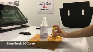Wet Decal installation spray Signs4trucks2GO Video n20