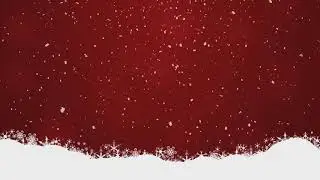 Snow, Red Christmas background | HD Relax Loop Video