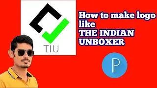 How to make Logo like The Indian Unboxer || TIU #Crazyxyz, #indianunboxer, #androidkannada