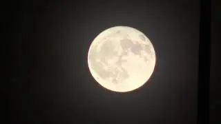 Some Trains and the Moon on 1/ 24/18