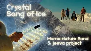 Crystal song of Ice - Mama Nature band & Jeeva project - ethnic music - harp, flute, sarod, esraj