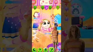 Wednesday Vs Enid Sinclair 🩷🧡🖤🤍 #mytalkingangela2 #wednesday #enid #edit #funny #meme #gaming #fyp