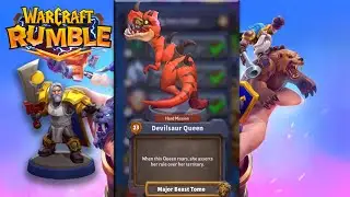 How To Beat Devilsaur Queen Heroic With Tirion Alliance Deck - Hard Quest Guide WARCRAFT RUMBLE