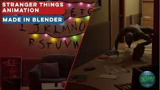 STANGER THINGS ANIMATION CLIP | MADE IN BLENDER