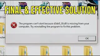 How to Fix the d3dx9_30.dll Missing Error in Any Game (100% Working)