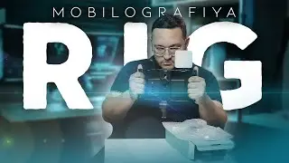 Mobilografiya Smartfon uchun RIG svet va mikrofoni bilan to'liq komplekt video tahlil
