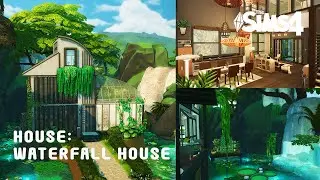 The Sims 4 | Waterfall House | No CC | Vlog | Download 🏡🌊