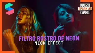 TUTORIAL Neon Face Filter | NEON EFFECT | SPARK AR STUDIO