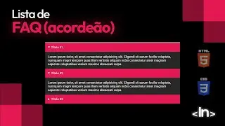 Como criar uma LISTA DROPDOWN (FAQ) com HTML e CSS