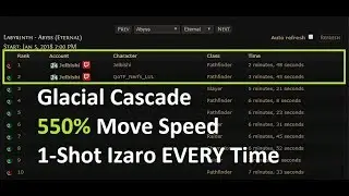 [PoE 3.1] The 550% Movespeed Glacial Cascade Miner I Use To Race For Rank 1!
